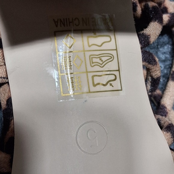 Public Desire Freya Strappy Sandals Animal Print Size  5‎ - Picture 7 of 10